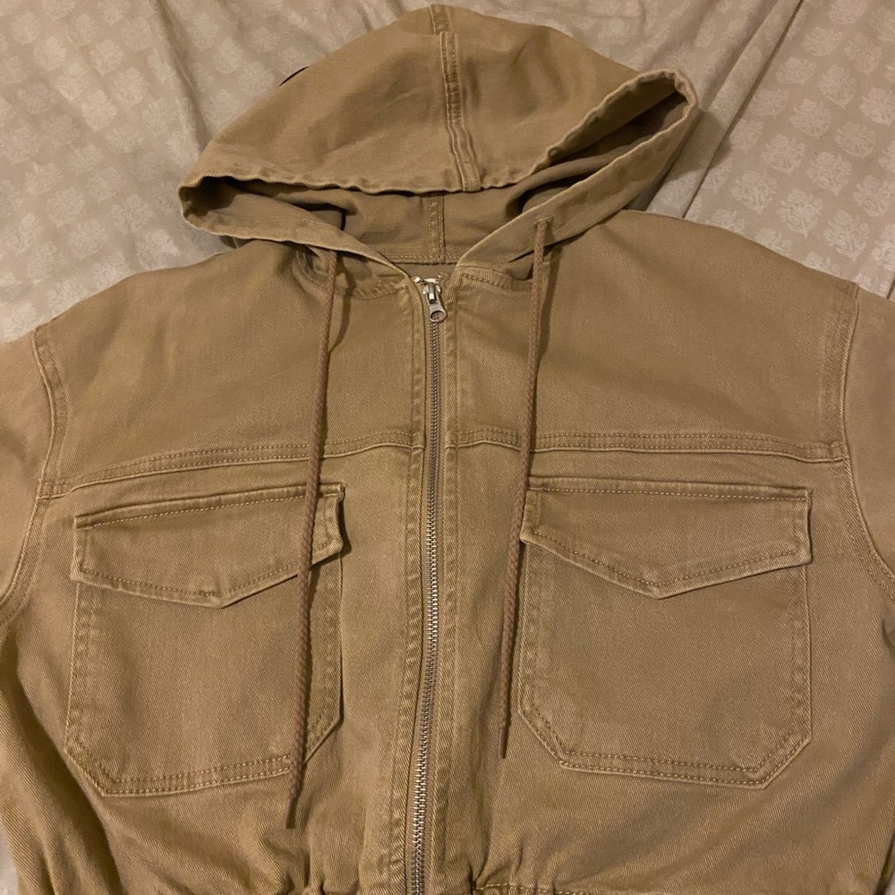 Wallflower Tan Lightweight Utility Jacket